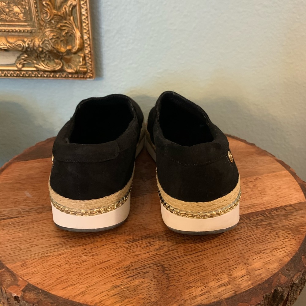 River Island Black Slip On Sneakers Size 6.5-7 View 5